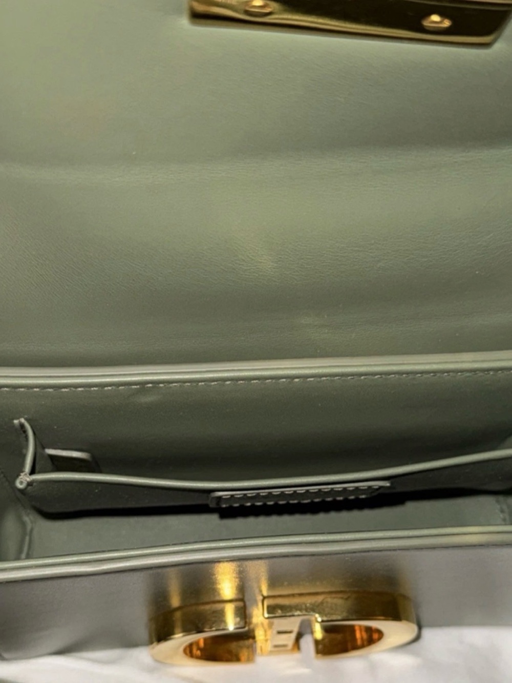 Dior Sage Green CD Logo Crossbody Belt Bag with Gold Hardware - Picture 3 of 3
